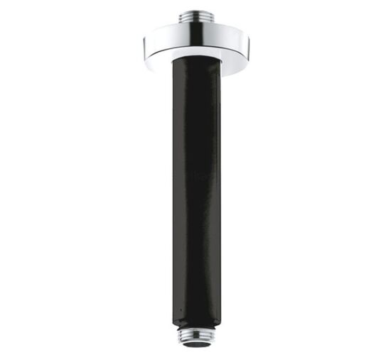 Brat palarie dus de tavan KLUDI A-QA 150mm Black mat/crom 6651587-00
