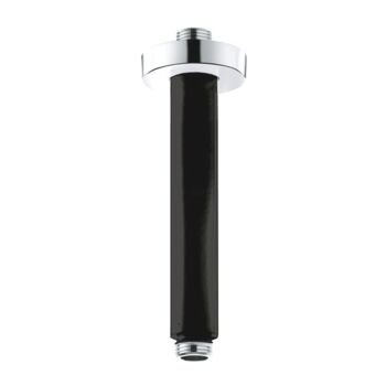 Brat palarie dus de tavan KLUDI A-QA 150mm Black mat/crom 6651587-00