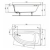 Cada baie acryl Ideal Standard Hotline Offset 1600x900 DR K275701In limita stocului