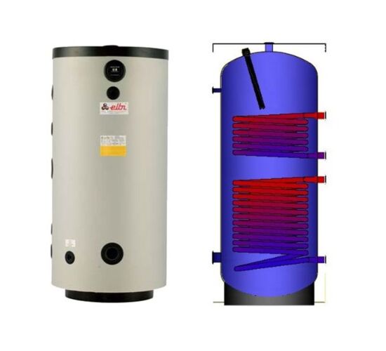 Boiler solar cu 2 serpentine Elbi BST 500