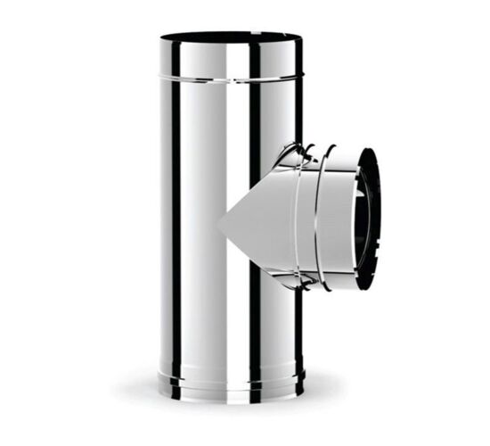 Teu cos de fum izolat 90 D150-200 (inox304)