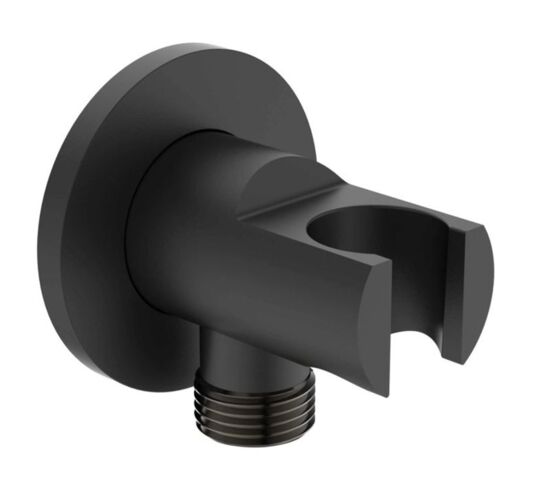 Suport para dus cu racord 1/2 Ideal Standard Idealrain Negru Mat BC807XG