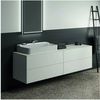 Mobilier pentru lavoar pe blat Ideal Standard Atelier Conca 200cm Alb T4326Y1