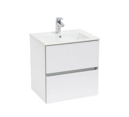 Mobilier baie cu lavoar ROCA Cube 80 White A851199806