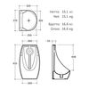 Pisoar Keramin TRINO electronic sensor infrarosu