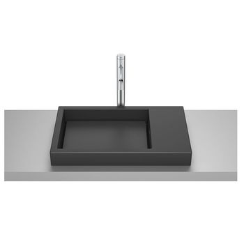 Lavoar in blat ROCA Horizon Skyline 600x380 Black Mat A32727508B