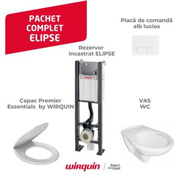 Rama WC Wirquin Lineo+clapeta+vas WC ROCA+capac 55950003