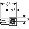 Set suport perete modul montaj Rame GEBERIT Duofix Sigma  111.815.00.1